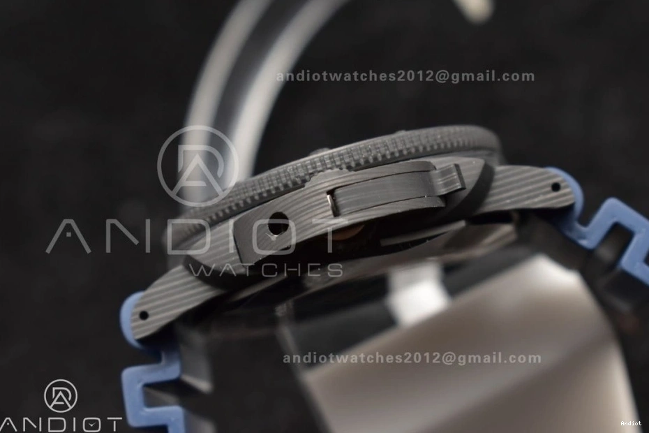 1:1 Blue PAM1232 on Rubber P900 Blue Edition W Best Dial Carbotech SBF Strap 1203